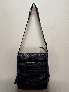 Pajar 1963 Black Quilted Crossbody Bag - Women's Shoulder Bag